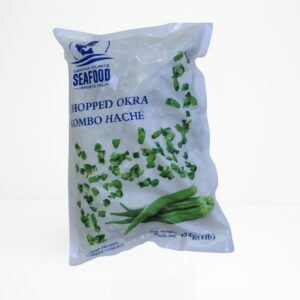 Chopped okra gombo hache